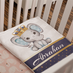 Personalized Cute Animal Baby Blanket - Gift for Baby