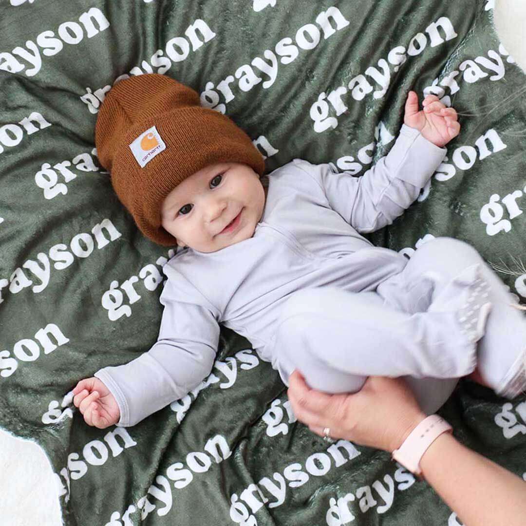 Personalized Green Collection Blanket