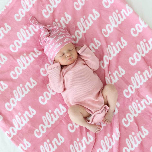 Perfectly Pink Personalized Color Blanket
