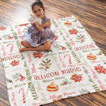 Personalized Christmas Gift Name Blankets - Gift for Kids