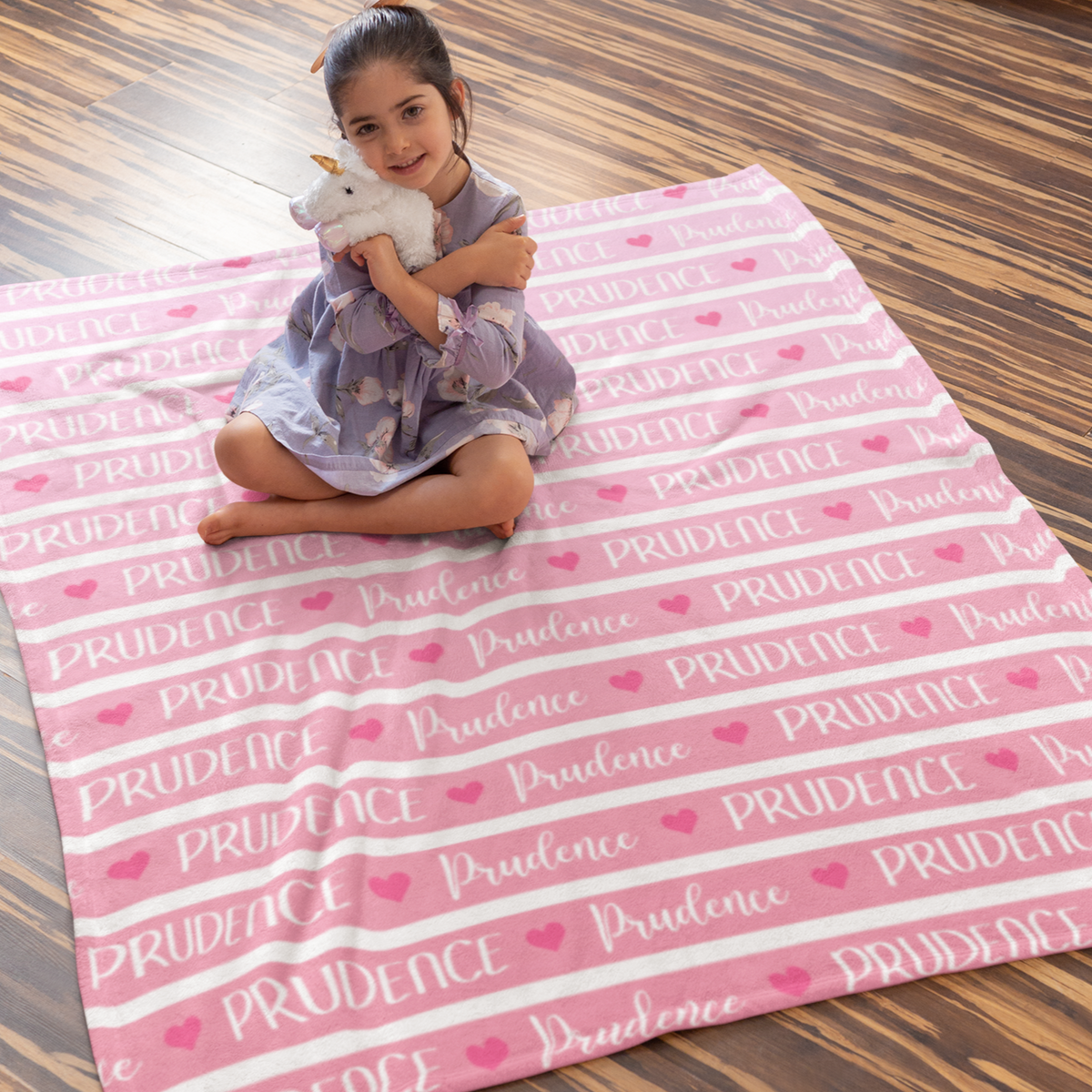 Personalized Gradient Name Blanket - Gift for Family