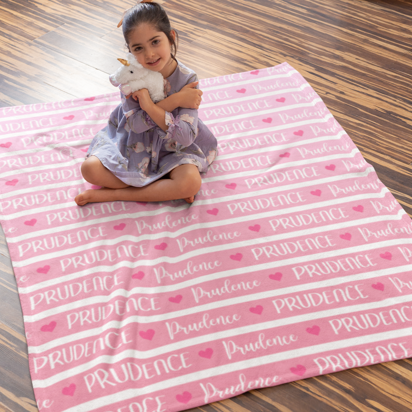 Personalized Gradient Name Blanket - Gift for Family