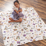 Personalized Custom Tale Figures Name Blanket - Gift for Kids